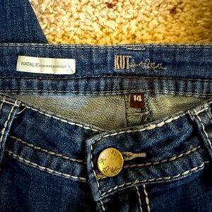 KUT FROM THE KLOTH NATALIE HIGH RISE BOOTCUT DARK BLUE